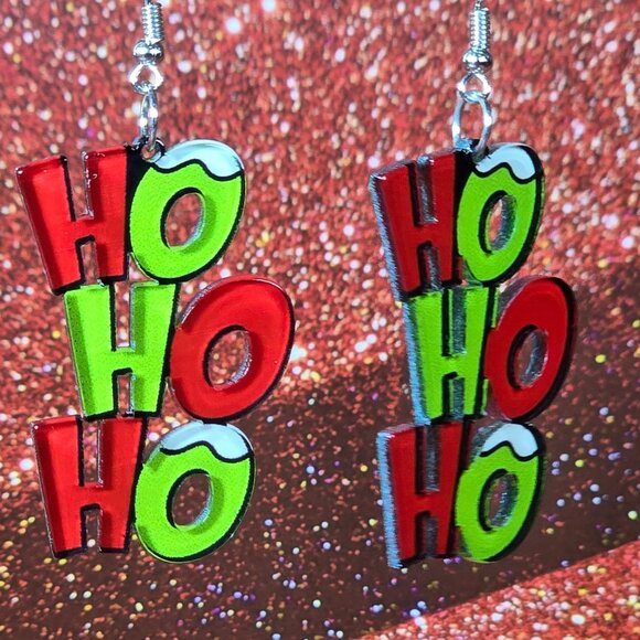 2/$15 Ho Ho Ho Christmas Earrings (NWOT) - Picture 2 of 4